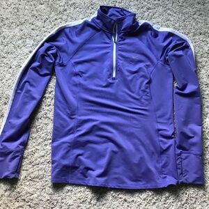 Nike drift  partial zip purple sweatshirt.